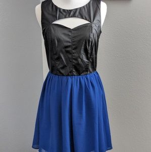 Faux leather dress - NWOT